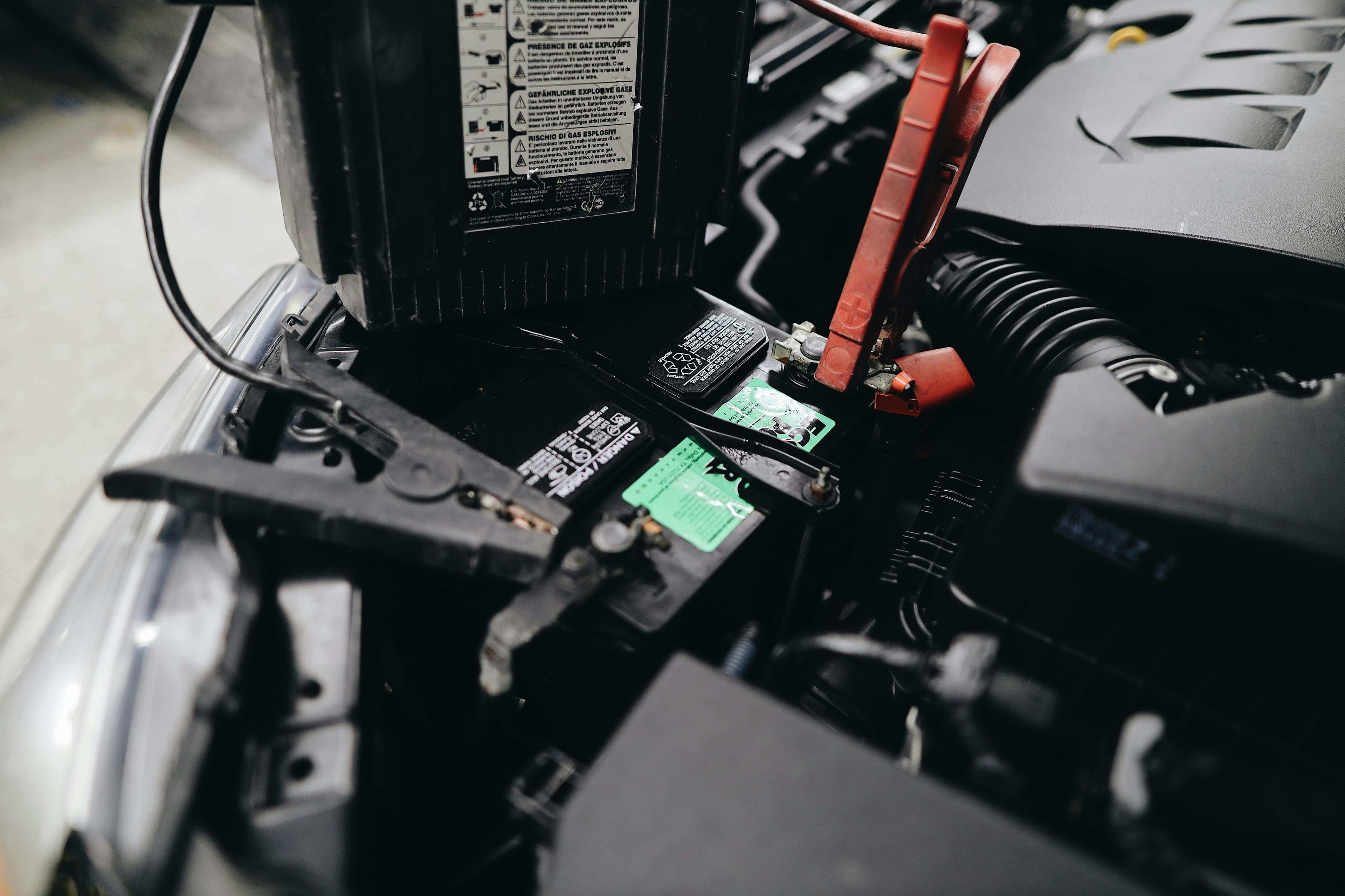 Battery load test being carried out on an HGV charging system